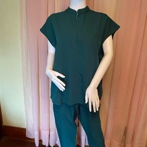 FIGS Rafaela Oversized Scrub Top Pine Large